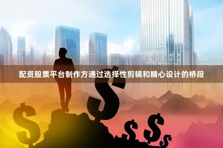 配资股票平台制作方通过选择性剪辑和精心设计的桥段